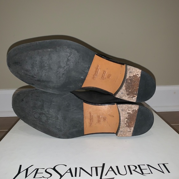 Saint Laurent Charcoal Yves Hyde 15 Ranch Boots/Bo - Picture 7 of 7